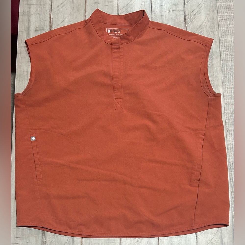 Figs Terracotta Rafaela Oversized Top